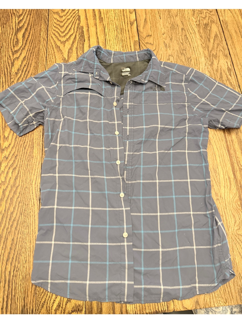The North Face Plaid Fishing Shirt Sz S EE